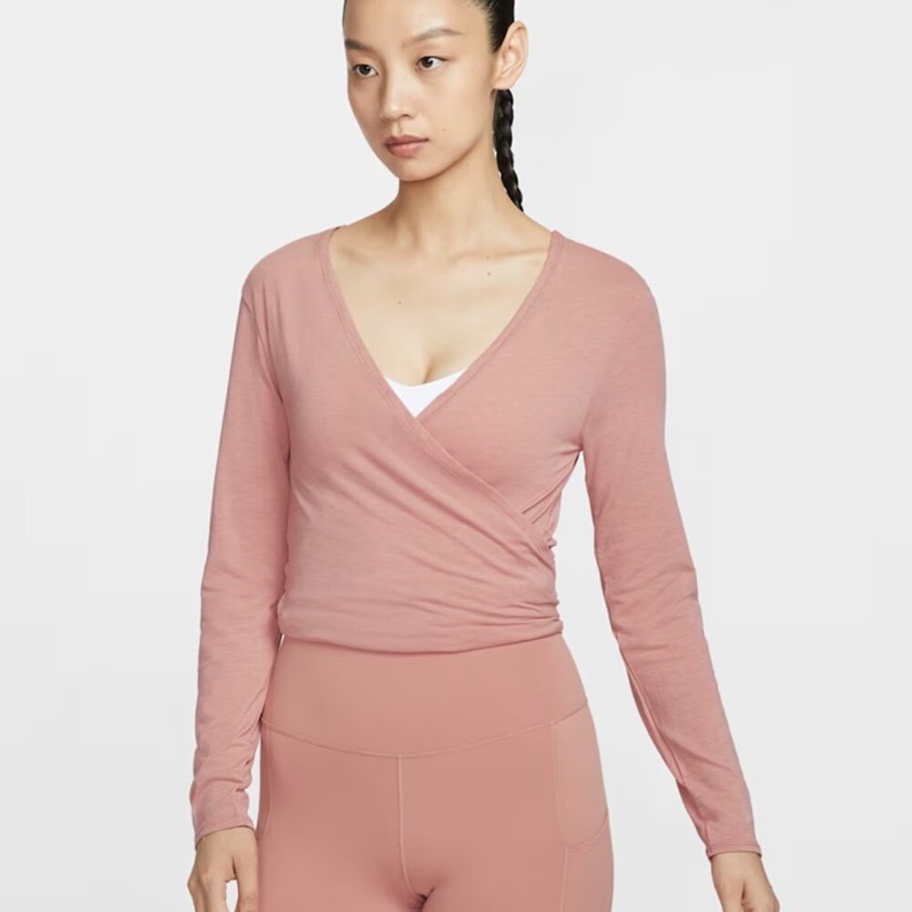Nike One Relaxed Women's Dri-FIT Wrap Top Size M